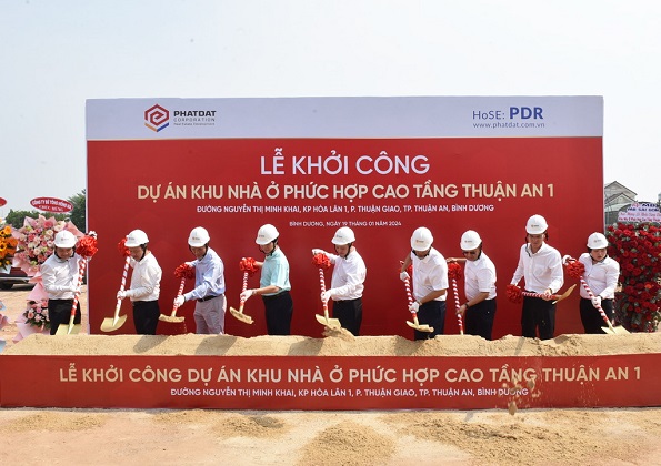 Phát Đạt khởi công dự án Khu nhà ở phức hợp cao tầng Thuận An 1 tại Bình Dương